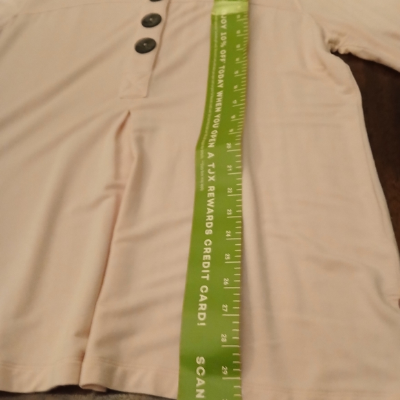 Ali Miles 3/4 sleeve top; soft pink; size xl - Picture 9 of 9